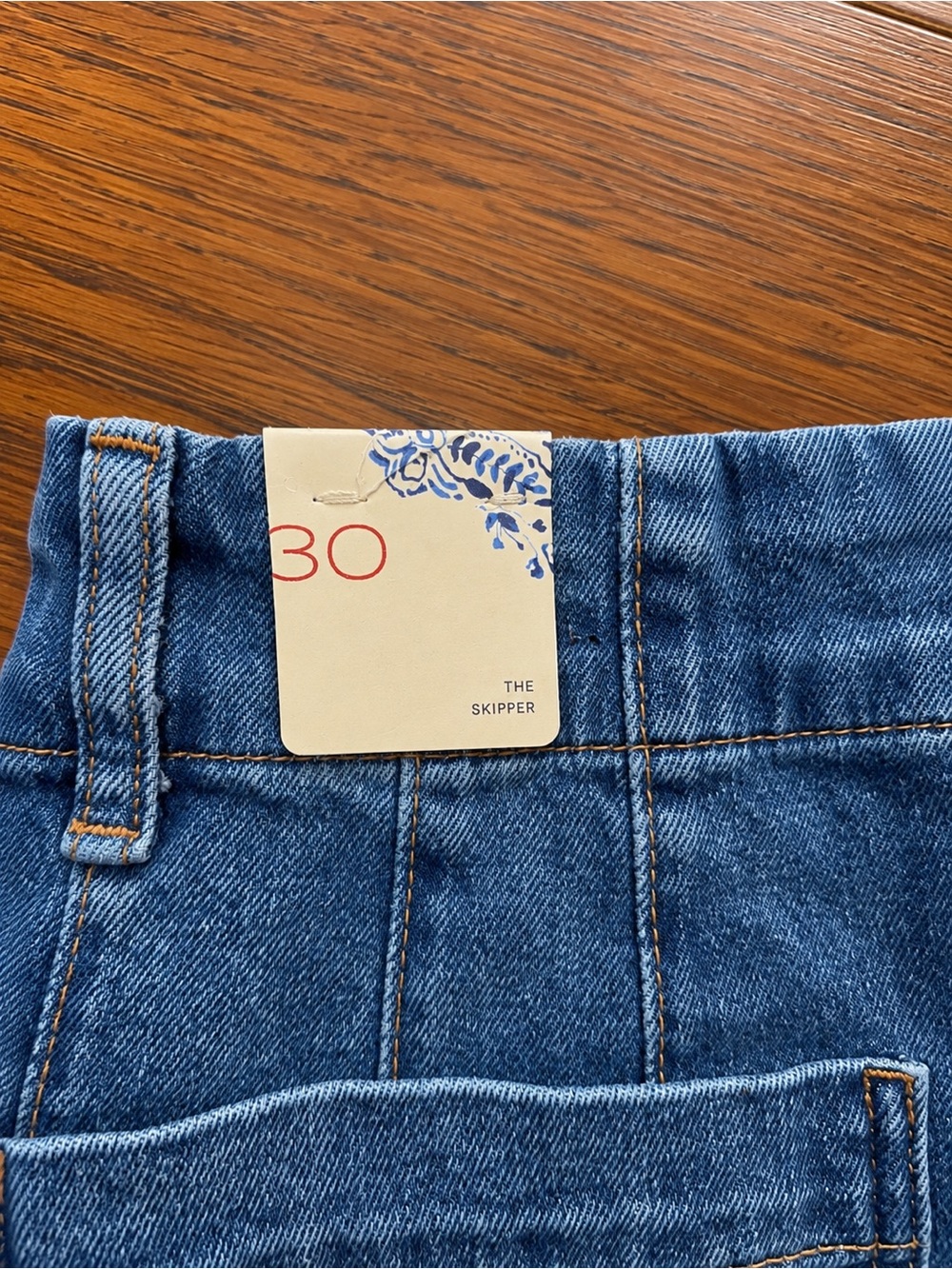 Pilcro Wide-Leg High-Rise Jeans — Denim Blue Sz 30 NWT - Picture 6 of 6